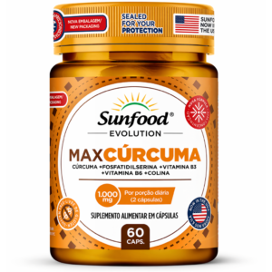 Max Cúrcuma 1.000mg 60 Capsulas SUNFOOD EVOLUTION