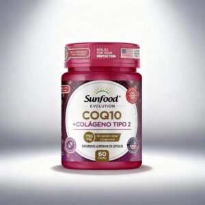 COQ10 + COLÁGENO TIPO 2 750MG 60 CAPSULAS SUNFOOD EVOLUTION
