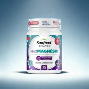 MAX MAGNÉSIO 1.100MG 60 CAPSULAS SUNFOOD EVOLUTION