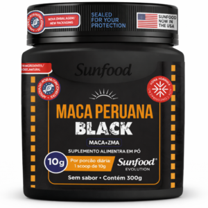 MACA PERUANA BLACK (MACA+ZMA) 300G SUNFOOD EVOLUTION