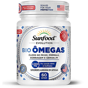 BIO ÔMEGAS 2.000MG 60 SOFTGELS SUNFOOD EVOLUTION
