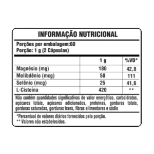 Nac 1.000mg 120 Capsulas Sunfood Evolution - Imagem 3