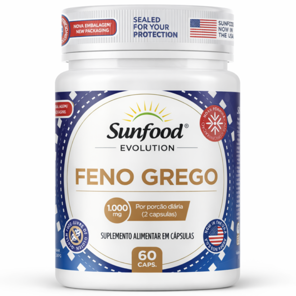 FENO GREGO 1.000MG 60 CAPSULAS SUNFOOD EVOLUTION