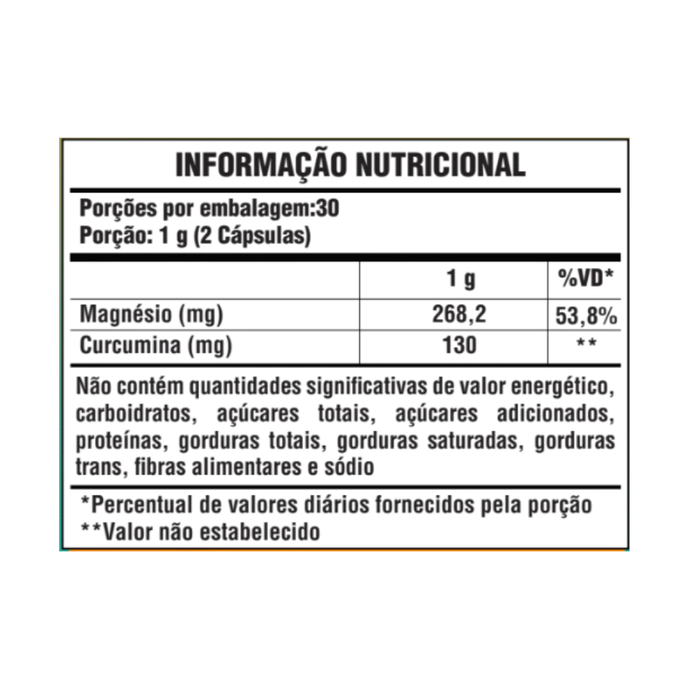 MAGNÉSIO DIMALATO + CÚRCUMA 1.000MG 60 CAPSULAS SUNFOOD - Imagem 3
