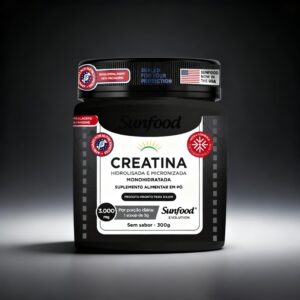 CREATINA MONOHIDRATADA 3.000MG 300G SUNFOOD