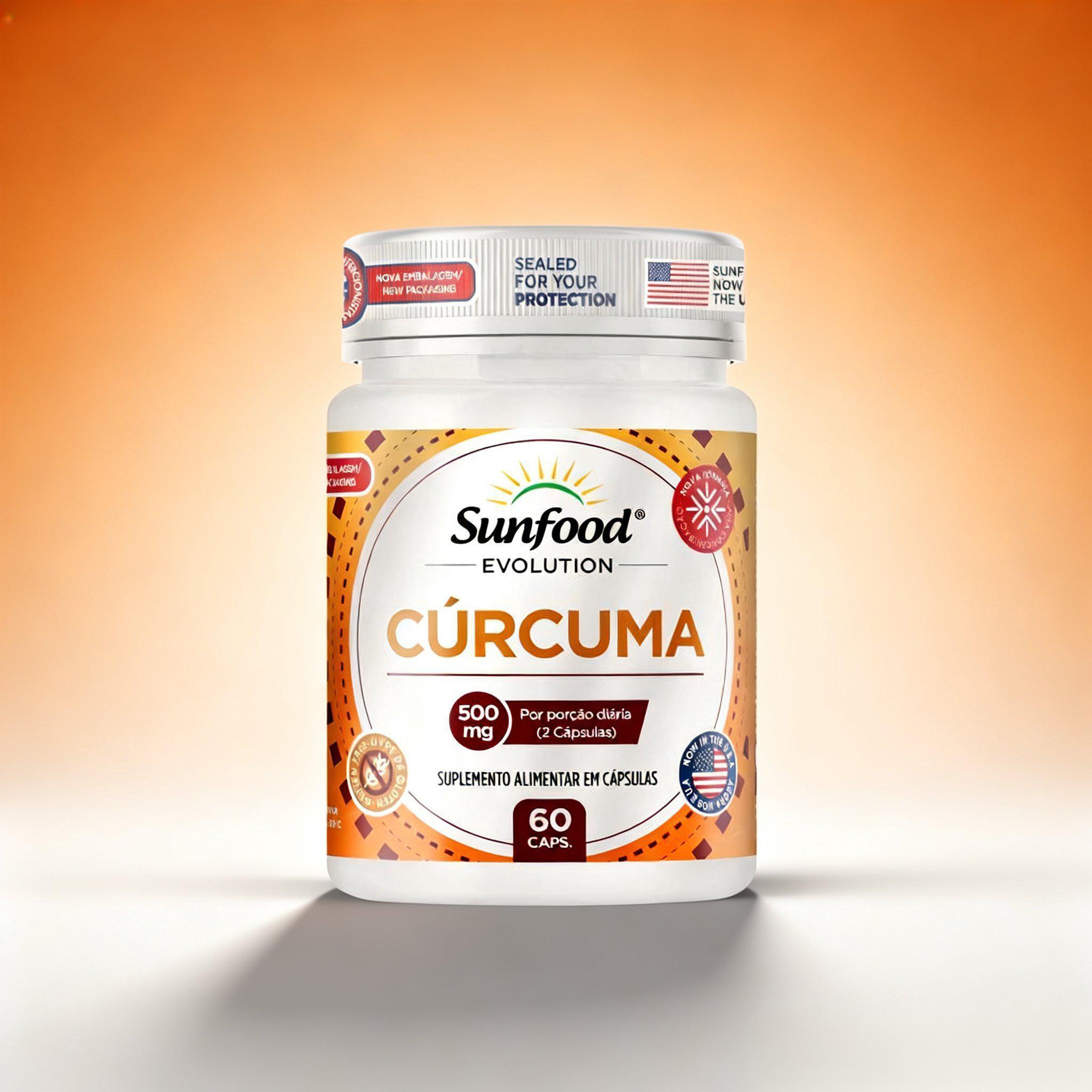 CÚRCUMA 500MG 60 CAPSULAS SUNFOOD EVOLUTION
