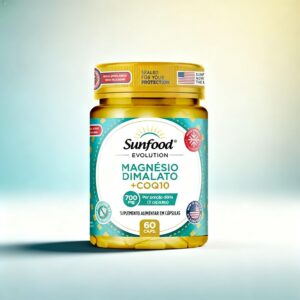 MAGNÉSIO DIMALATO + COQ10 700MG 60 CAPSULAS SUNFOOD