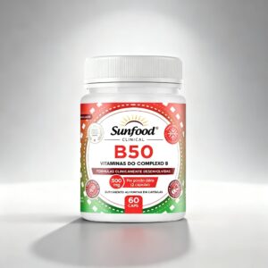 B50 COMPLEXO DE VITAMINAS 500MG 60 CAPSULAS SUNFOOD