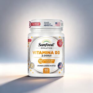 VITAMINA D3 2000UI 500MG 60 SOFTGELS SUNFOOD EVOLUTION