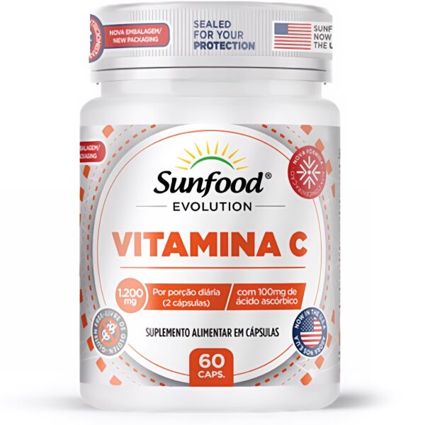 VITAMINA C 1.200MG 60 CAPSULAS SUNFOOD EVOLUTION