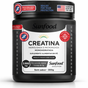 CREATINA MONOHIDRATADA 3.000MG 300G SUNFOOD