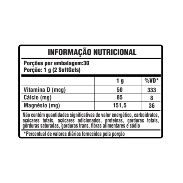 CÁLCIO + VITAMINA K2 + VITAMINA D3 500MG 60 SOFTGELS SUNFOOD