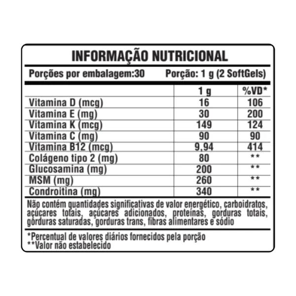 GLUCOSAMINA + CONDROITINA 1.000MG 60 SOFTGELS SUNFOOD