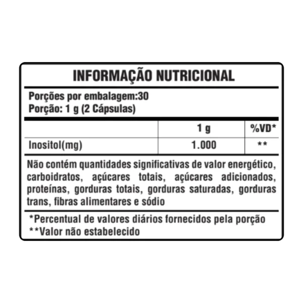 INOSITOL 1.000MG 60 CAPSULAS SUNFOOD EVOLUTION