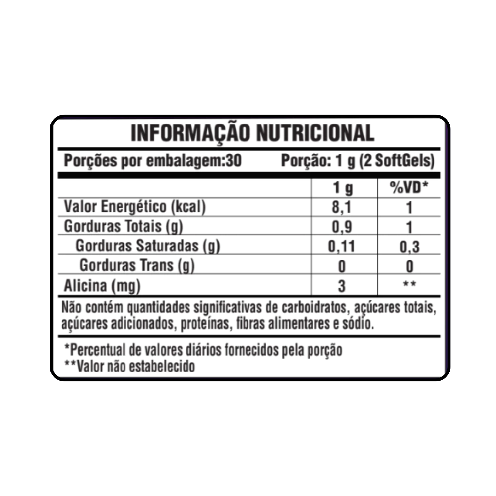 ÓLEO DE ALHO 1.000MG 60 SOFTGELS SUNFOOD EVOLUTION - Imagem 3