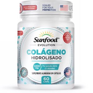 Colágeno Hidrolisado Sunfood 1000mg 60caps