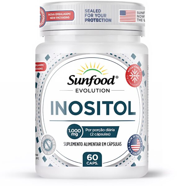 INOSITOL 1.000MG 60 CAPSULAS SUNFOOD EVOLUTION