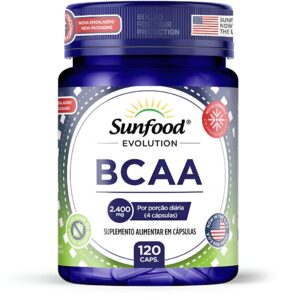 BCAA 2.400MG 120 CAPSULAS SUNFOOD EVOLUTION