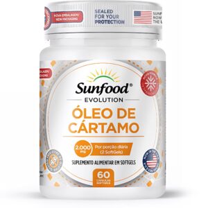 ÓLEO DE CÁRTAMO 2.000MG 60 SOFTGELS SUNFOOD EVOLUTION