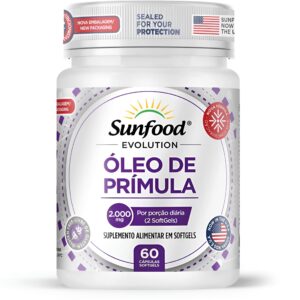 ÓLEO DE PRÍMULA 2.000MG 60 SOFTGELS SUNFOOD EVOLUTION