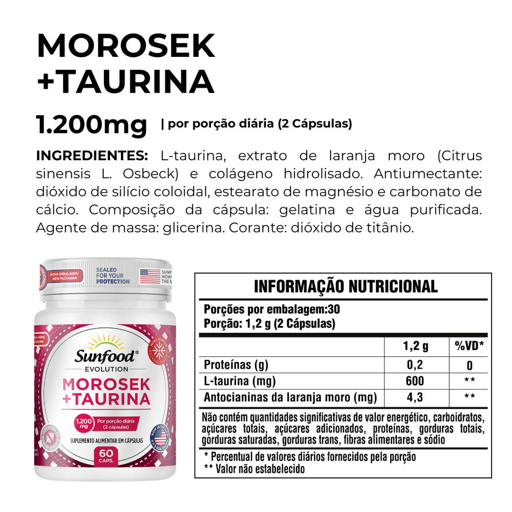 MOROSEK 2.000MG 60 SOFTGELS SUNFOOD EVOLUTION - Imagem 3