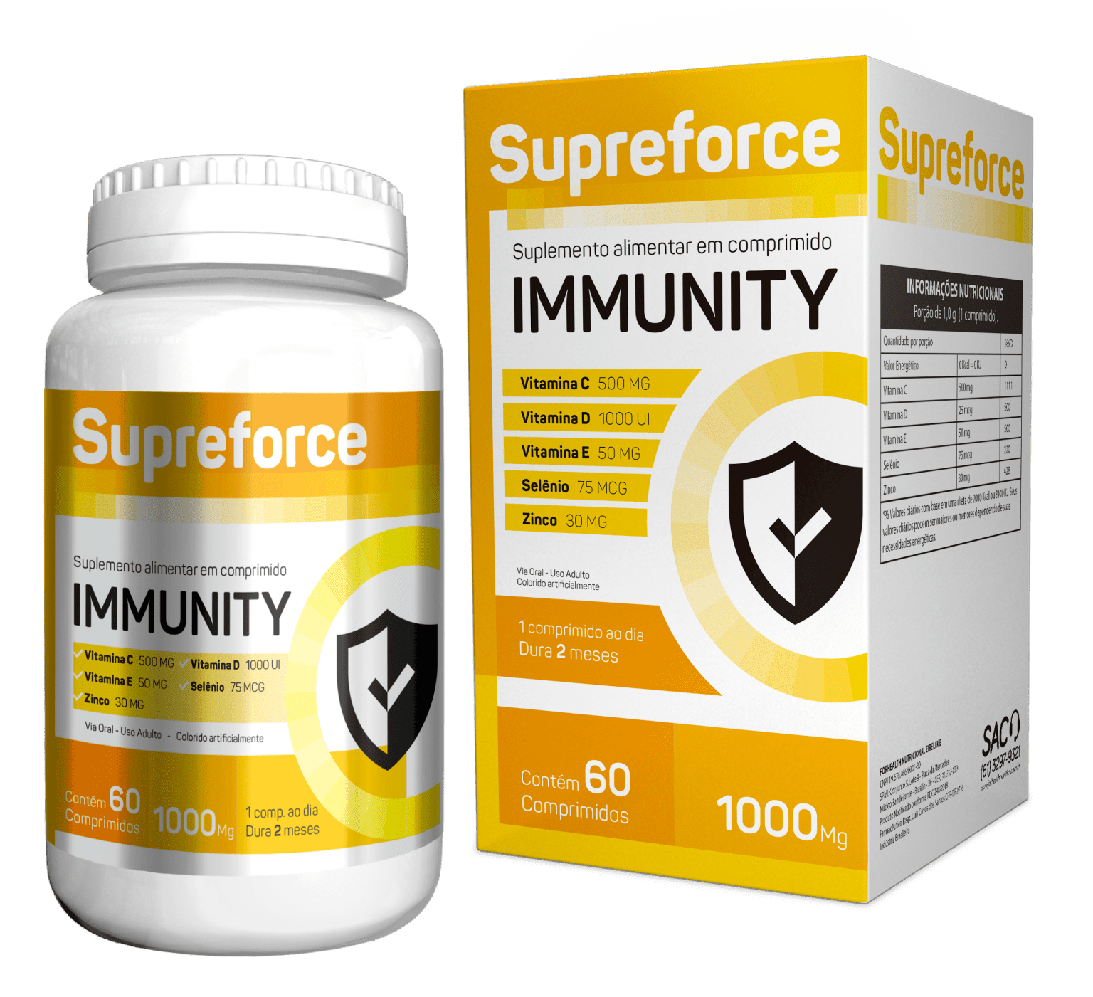 Supreforce Immunity Forhealth – 60 Comprimidos Revestidos - Imagem 1