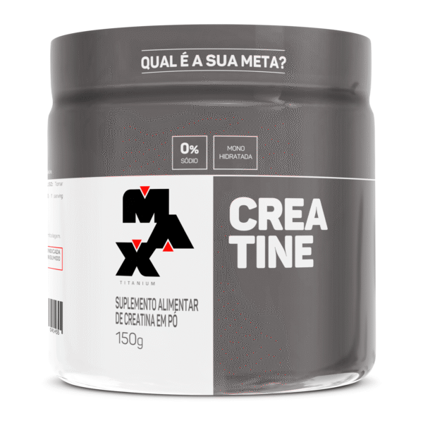 Creatina Monohidratada em Pó Sem Glúten 150 gramas Max Titanium