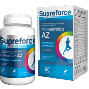 Supreforce Polivitaminíco A-Z – Suplemento de Vitaminas e Minerais Premium (60 Cápsulas Softgel)