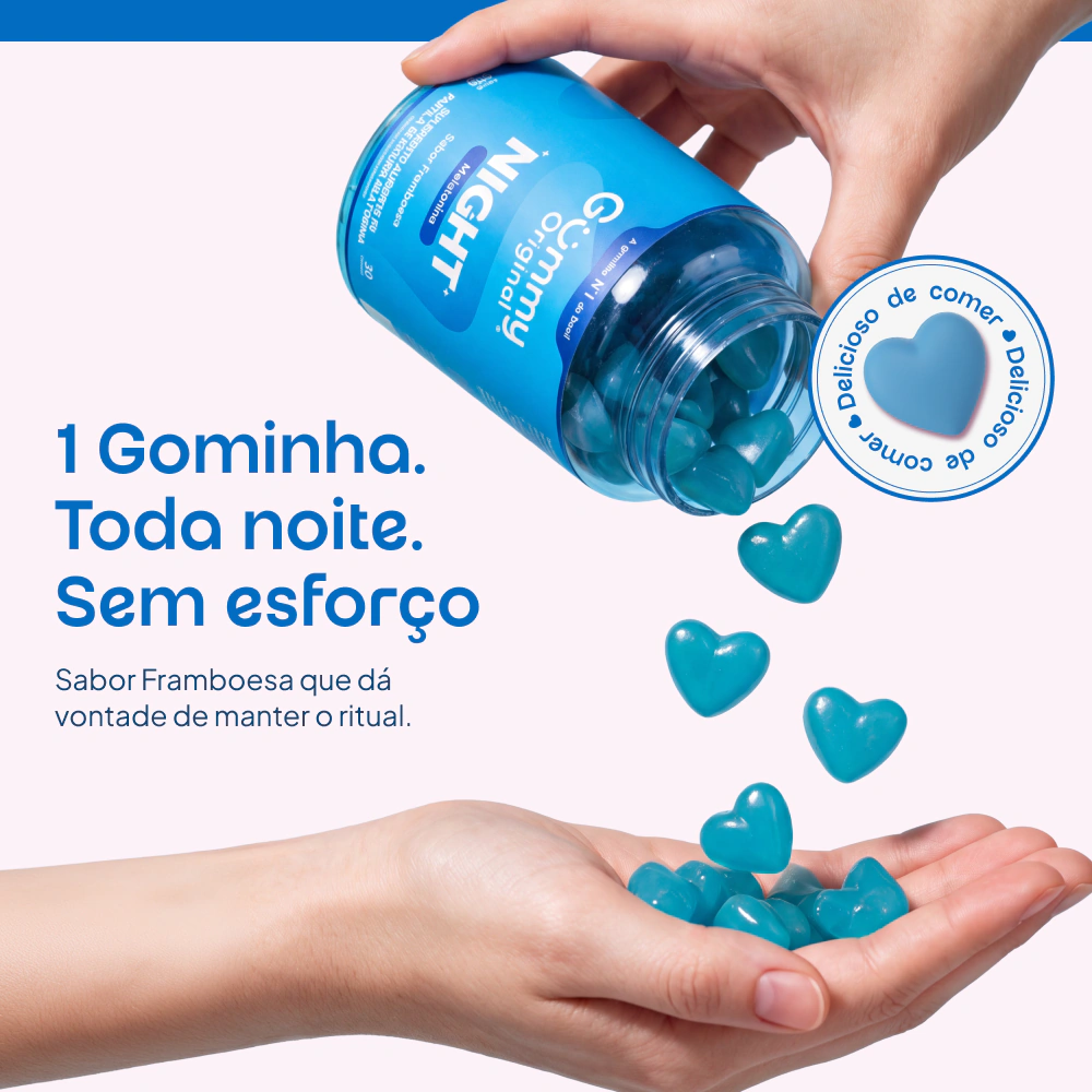 Gummy Night, Melatonina 30 cápsulas - Imagem 3